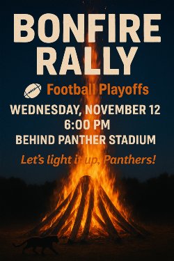 vahs bonfire announcement